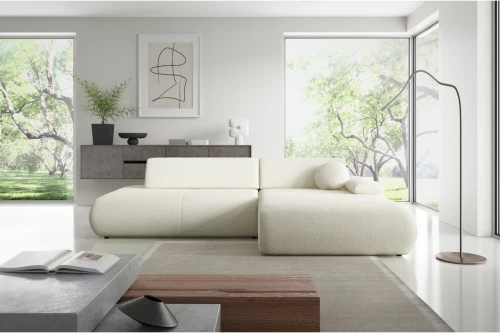 Narożnik z funkcją spania i pojemnikiem Duna Jasnobeżowy Melanż