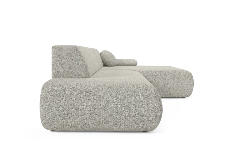 Narożnik z funkcją spania i pojemnikiem Duna Szary melanż