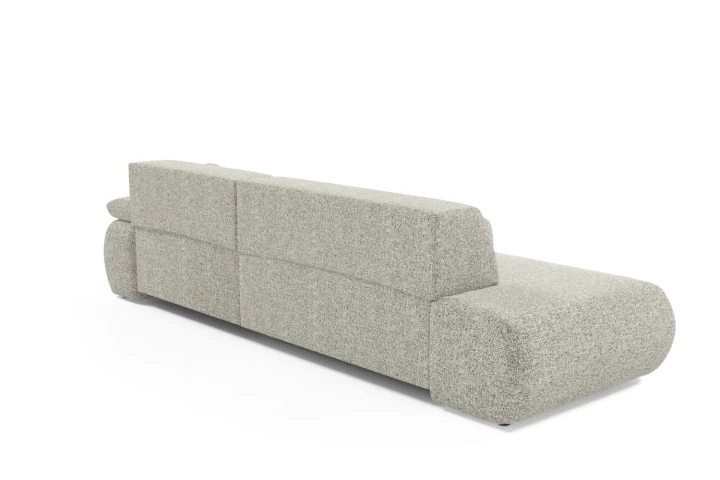 Narożnik z funkcją spania i pojemnikiem Duna Szary melanż