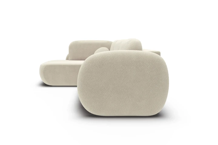 Narożnik do salonu z funkcją spania Mochi Beżowy