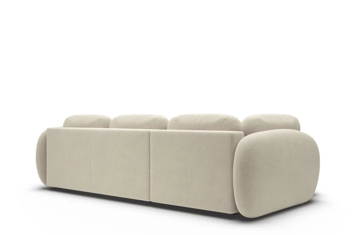 Narożnik do salonu z funkcją spania Mochi Beżowy