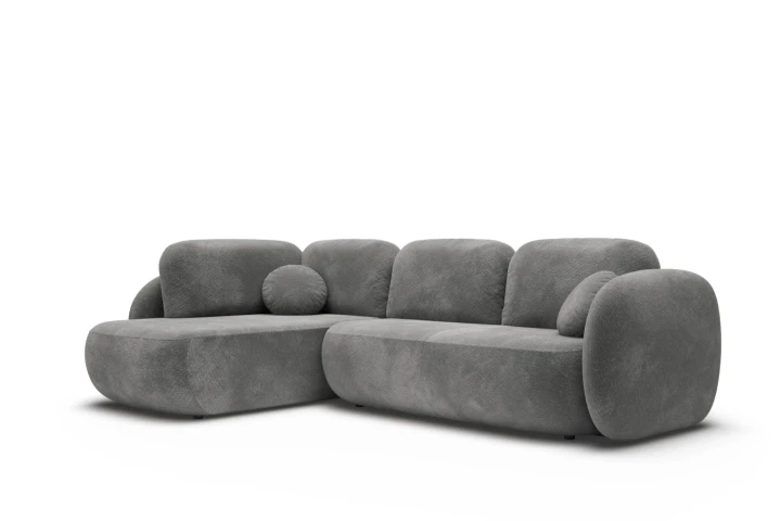 Narożnik do salonu z funkcją spania Mochi Szary