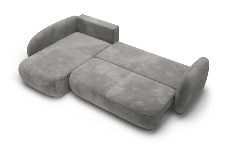 Narożnik do salonu z funkcją spania Mochi Szary