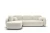 Narożnik do salonu z funkcją spania Mochi Kremowy Lewy