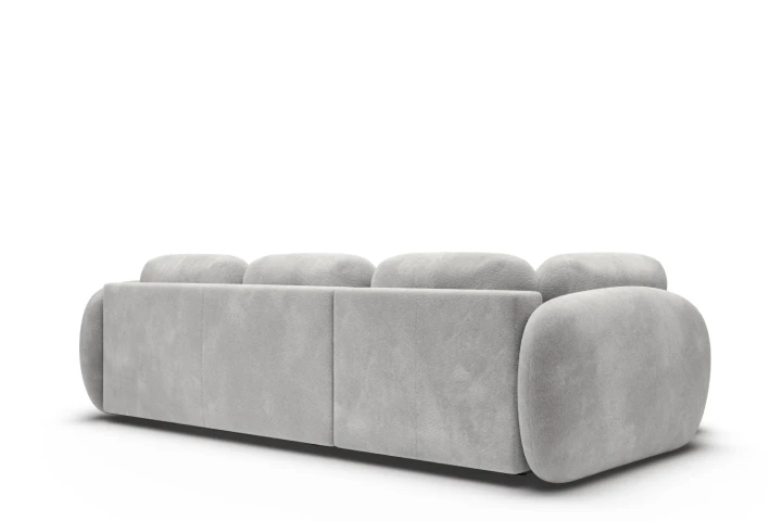 Narożnik do salonu z funkcją spania Mochi Jasny Szary