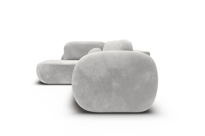 Narożnik do salonu z funkcją spania Mochi Jasny Szary