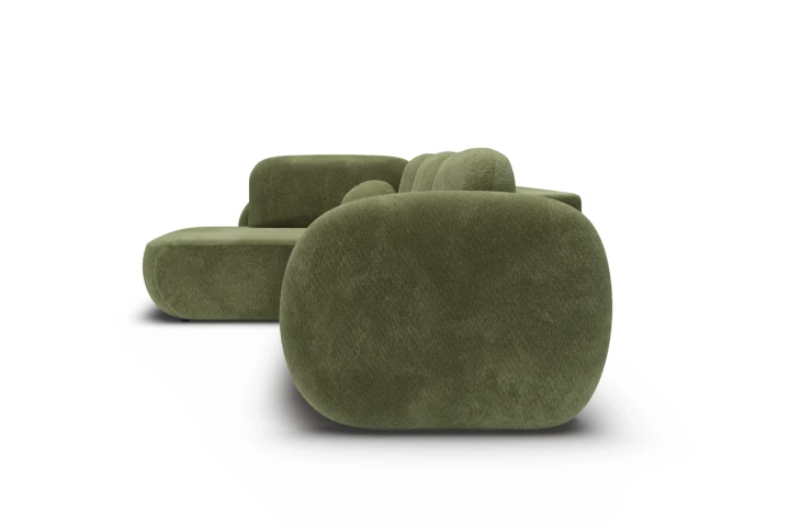 Narożnik do salonu z funkcją spania Mochi Zielony