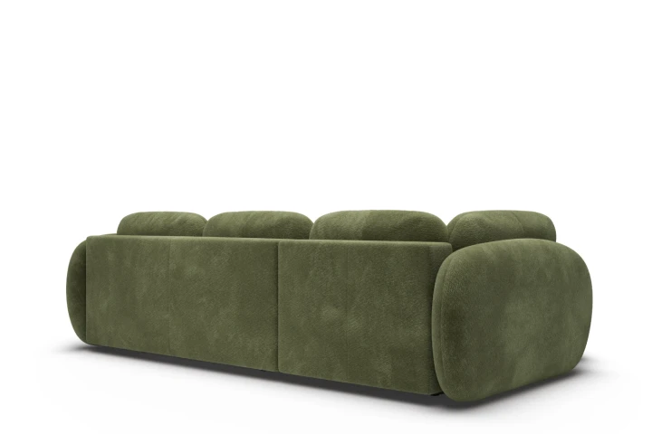 Narożnik do salonu z funkcją spania Mochi Zielony