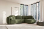 Narożnik do salonu z funkcją spania Mochi Zielony