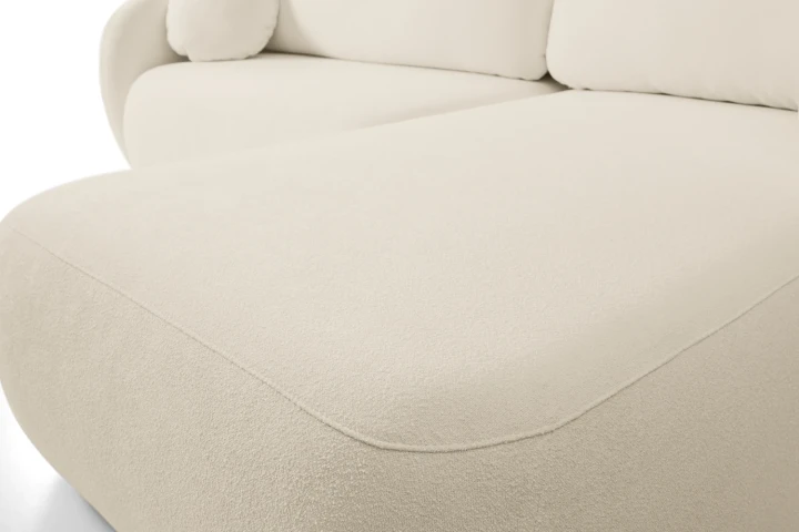 Narożnik L z funkcją spania i pojemnikiem Mochi Beżowy