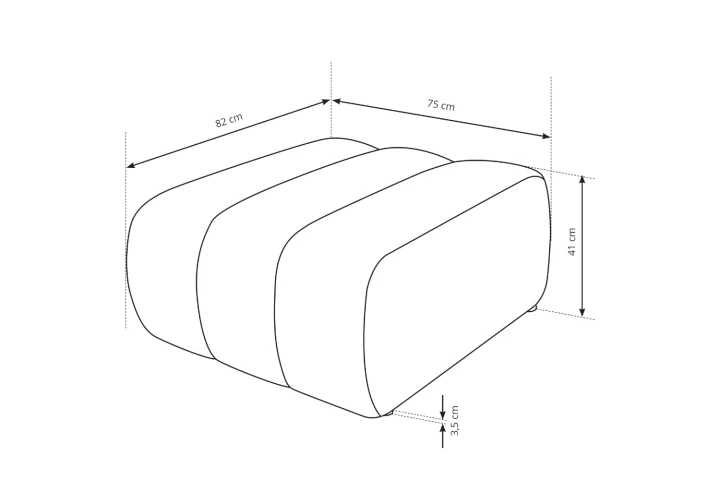 Pufa Noma wymiary