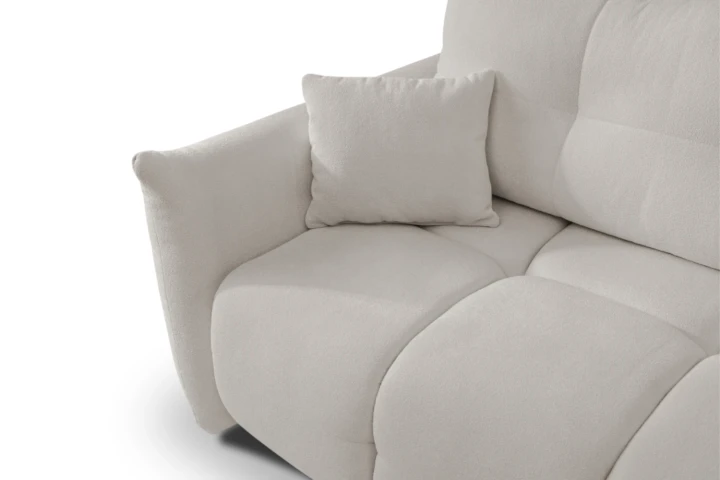 Narożnik Nubi L uniwersalny z funkcją spania i pojemnikiem Jasny Szary