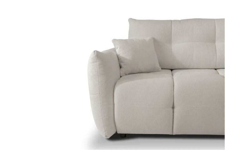 Narożnik Nubi L uniwersalny z funkcją spania i pojemnikiem Jasny Szary