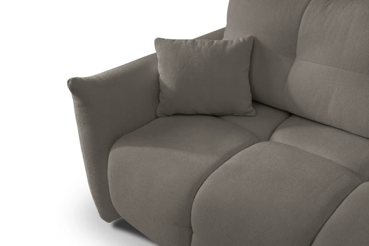 Narożnik Nubi L uniwersalny z funkcją spania i pojemnikiem Ciemny Szary