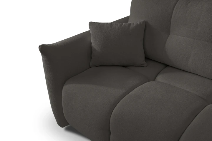 Narożnik Nubi L uniwersalny z funkcją spania i pojemnikiem Czarny