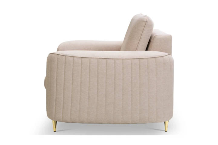 Fotel ze złotymi nogami Elara