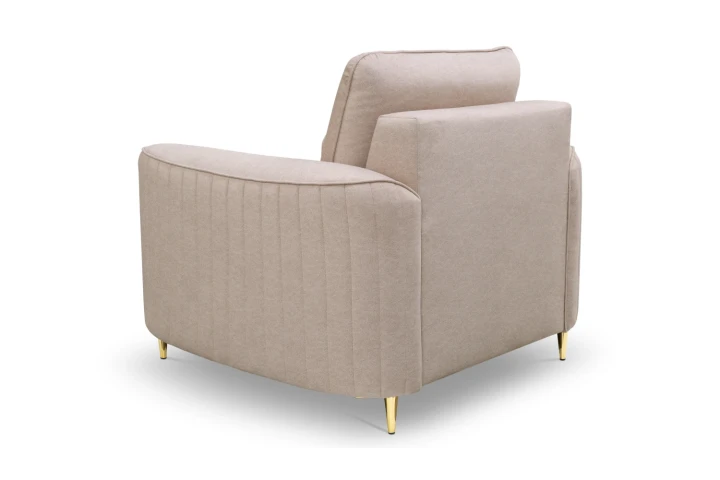 Fotel ze złotymi nogami Elara