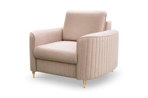 Fotel ze złotymi nogami Elara