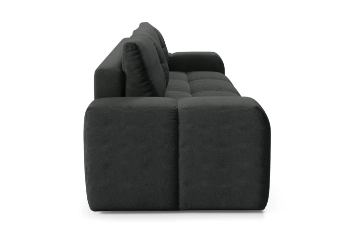 Sofa z funkcją spania i pojemnikiem na pościel Mellow Grafitowy