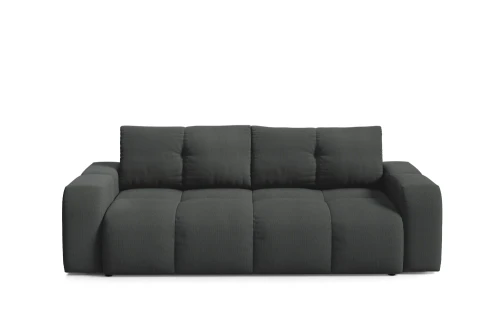 Sofa z funkcją spania i pojemnikiem na pościel Mellow Grafitowy