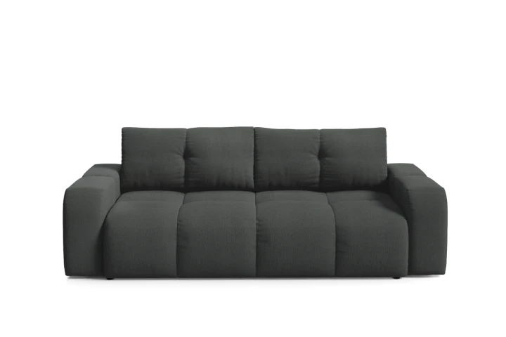Sofa z funkcją spania i pojemnikiem na pościel Mellow Grafitowy