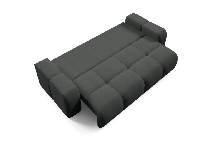 Sofa z funkcją spania i pojemnikiem na pościel Mellow Grafitowy