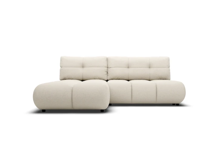 Narożnik Nami z funkcją spania i pojemnikiem na pościel Kremowy Lewy