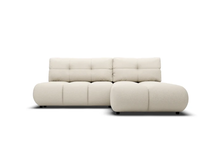 Narożnik Nami z funkcją spania i pojemnikiem na pościel Kremowy Prawy