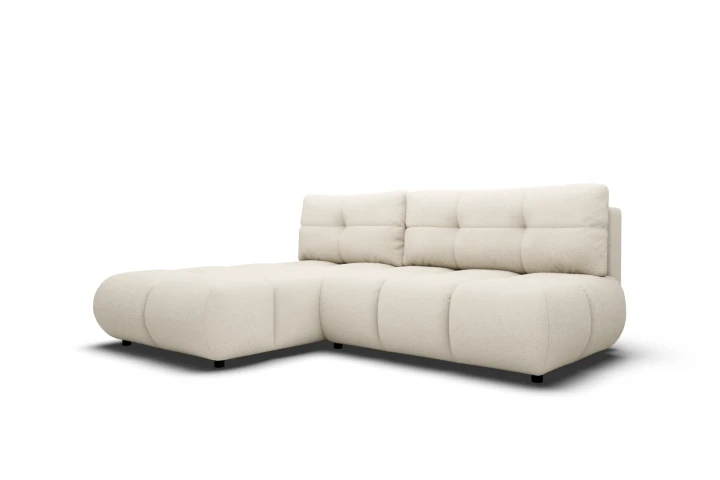 Narożnik Nami z funkcją spania i pojemnikiem na pościel Kremowy