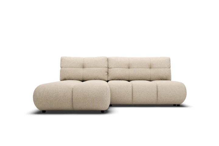 Narożnik Nami z funkcją spania i pojemnikiem na pościel Beżowy Lewy