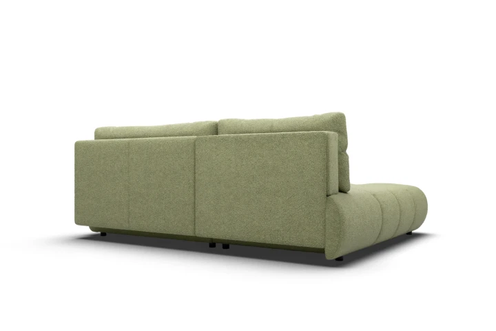 Narożnik Nami z funkcją spania i pojemnikiem na pościel Zielony