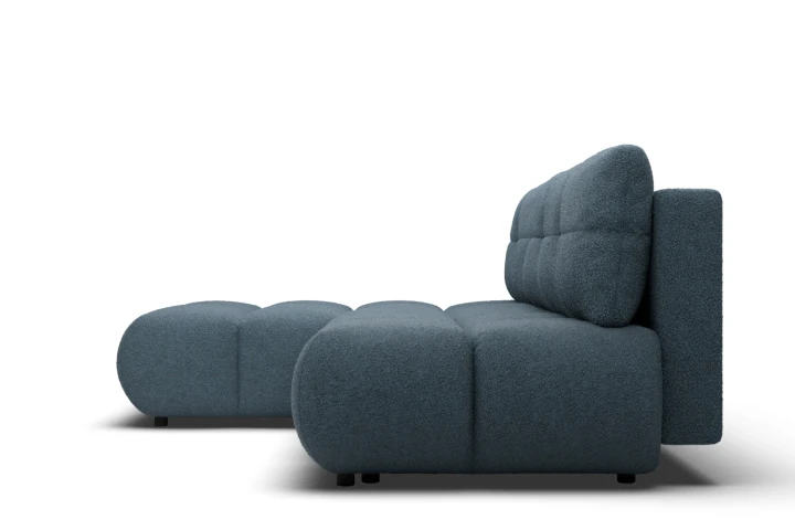 Narożnik Nami z funkcją spania i pojemnikiem na pościel Ciemny Niebieski