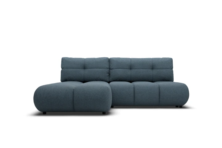 Narożnik Nami z funkcją spania i pojemnikiem na pościel Ciemny Niebieski Lewy