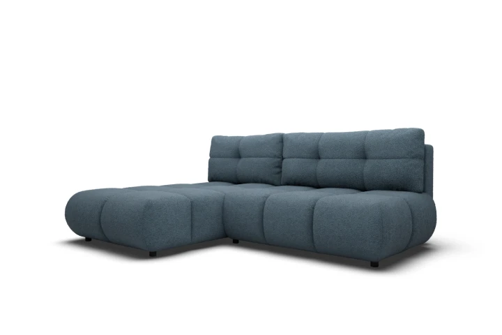 Narożnik Nami z funkcją spania i pojemnikiem na pościel Ciemny Niebieski