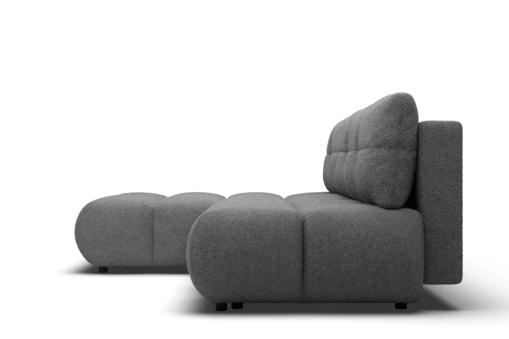 Narożnik Nami z funkcją spania i pojemnikiem na pościel Szary