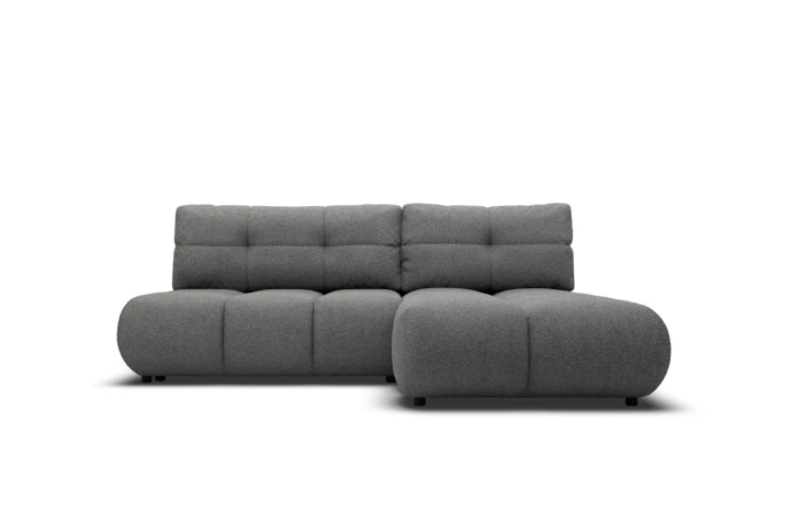 Narożnik Nami z funkcją spania i pojemnikiem na pościel Szary Prawy