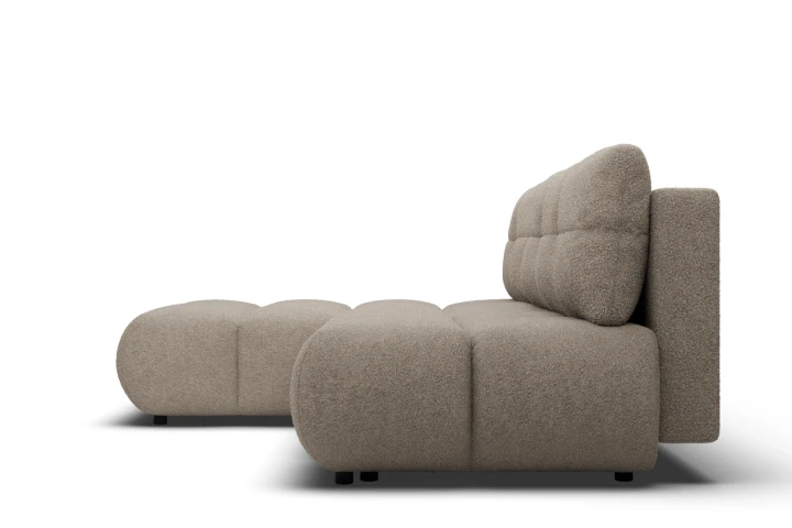 Narożnik Nami z funkcją spania i pojemnikiem na pościel Jasny Brąz