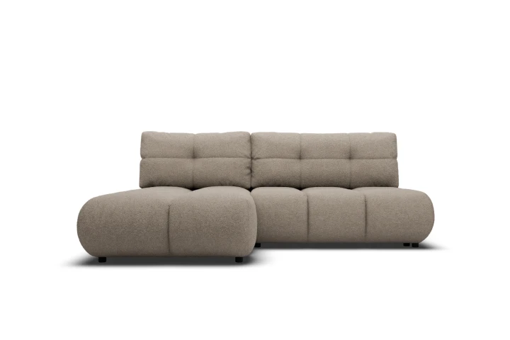 Narożnik Nami z funkcją spania i pojemnikiem na pościel Jasny Brąz Lewy