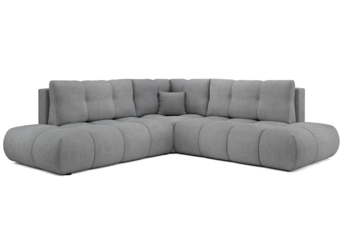 Narożnik z funkcją spania i pojemnikiem na pościel Mellow Szary