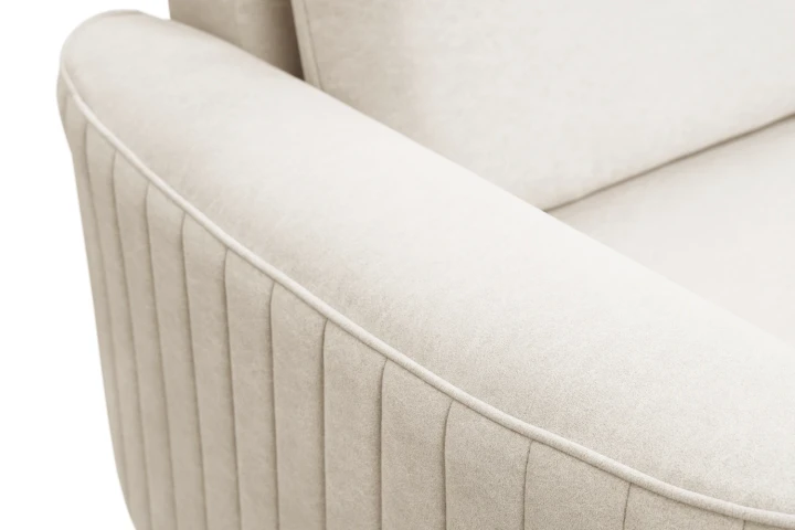 Narożnik L z funkcją spania i pojemnikiem na pościel Elara Beżowy