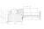 Narożnik L z funkcją spania i pojemnikiem na pościel Elara wymiary