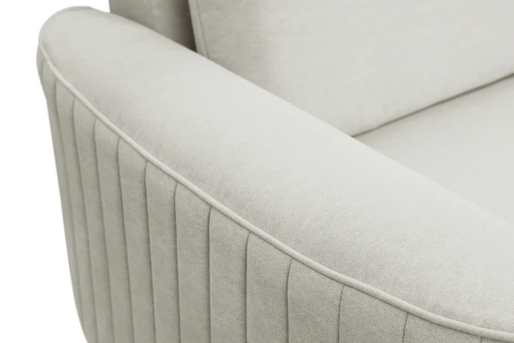 Narożnik L z funkcją spania i pojemnikiem na pościel Elara Jasny Szary