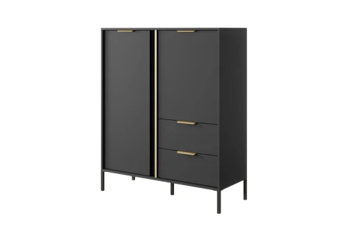 Komoda wysoka Axis dwudrzwiowa z szufladami