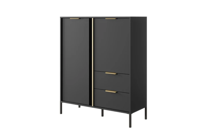 Komoda wysoka Axis dwudrzwiowa z szufladami