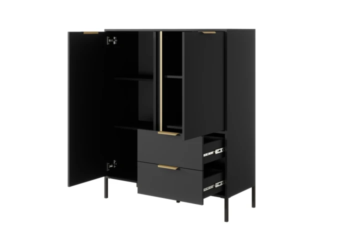 Komoda wysoka Axis dwudrzwiowa z szufladami