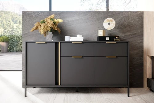 Komoda Axis trzydrzwiowa z szufladami