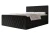 Łóżko kontynentalne z pojemnikiem na pościel Diamond Czarny