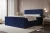 Łóżko kontynentalne z pojemnikiem na pościel Diamond Granatowy