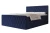 Łóżko kontynentalne z pojemnikiem na pościel Diamond Granatowy