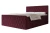 Łóżko kontynentalne z pojemnikiem na pościel Diamond Bordowy